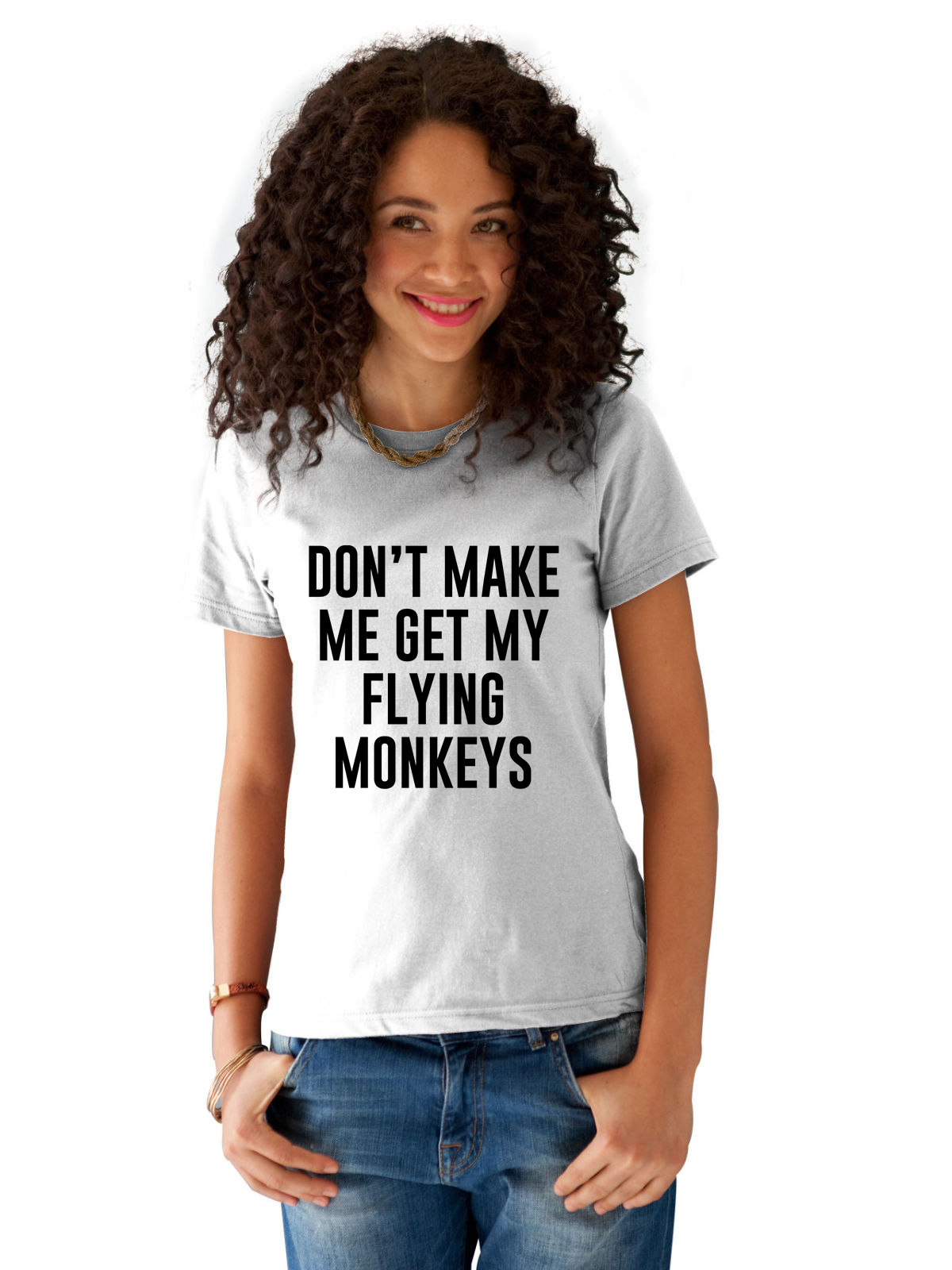 Tricou dama alb - Flying Monkeys - CATEGORIE